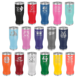 Etched Pilsner Tumblers 14 oz.